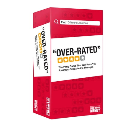Over-Rated Adult Party Game of Ridiculous Reviews by What Do You Meme? BSFW Edition Card Game