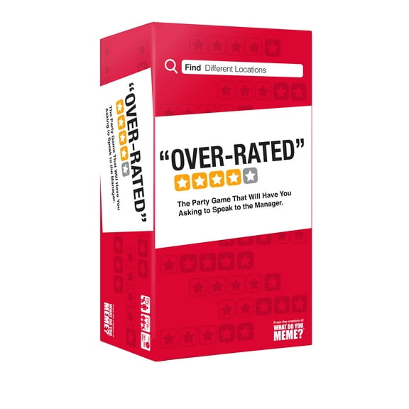 Over-Rated Adult Party Game of Ridiculous Reviews by What Do You Meme? Bsfw Edition Card Game