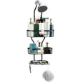 thumbnail image 1 of Over Shower Head Shower Caddy 3 Tier Hanging Organizer with Soap Holder and Hooks, Black, 1 of 7