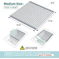 thumbnail image 1 of Over Sink Dish Drying , Large Silicone Wrapped Roll  Drain Mat for Kitchen Counter, 1 of 8