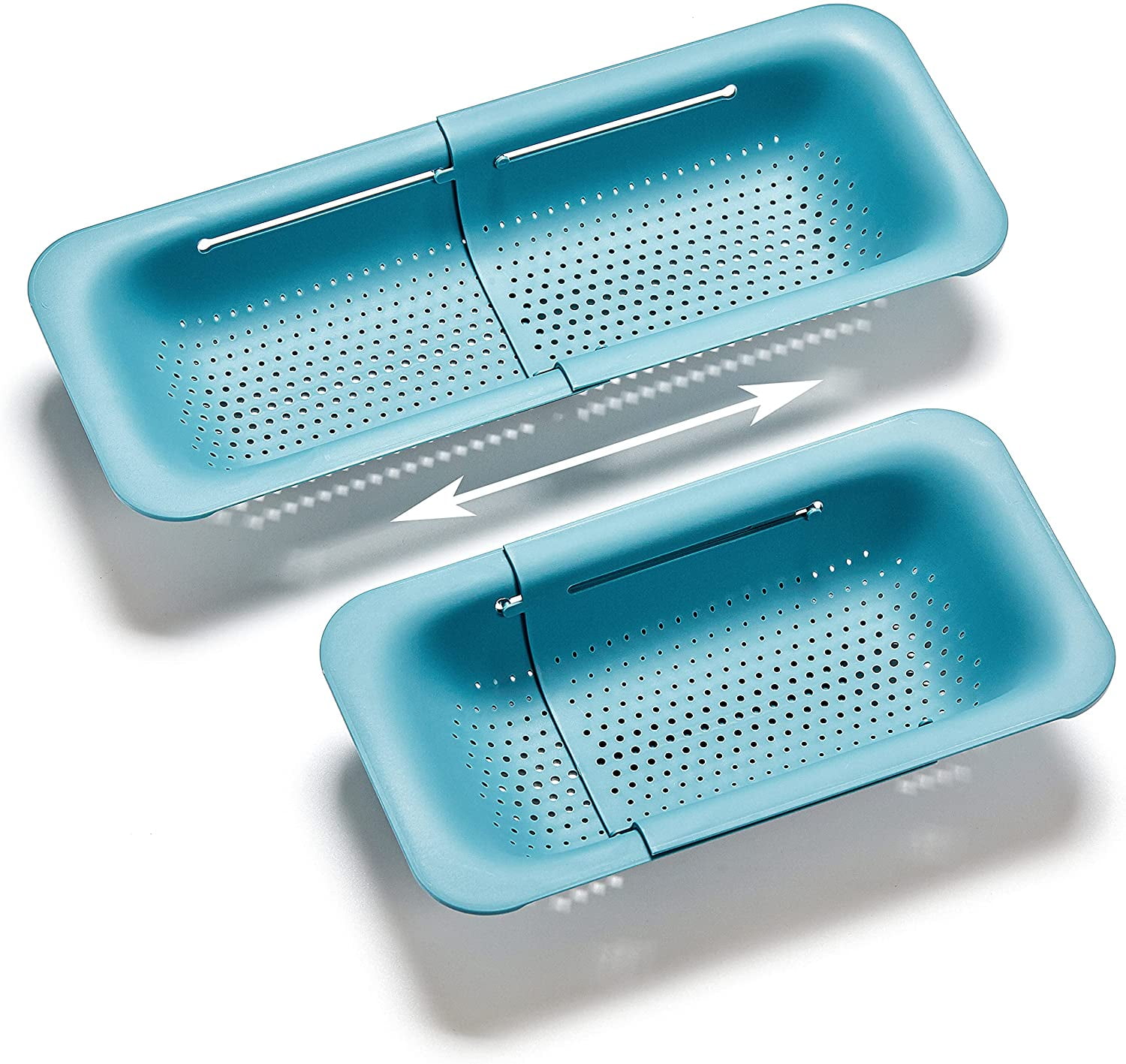 Over the Sink Strainer Colander Basket - Plastic Extendable Kitchen ...