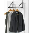 thumbnail image 1 of Over The Door Clothes Hanging Rod, Black, 1 of 4