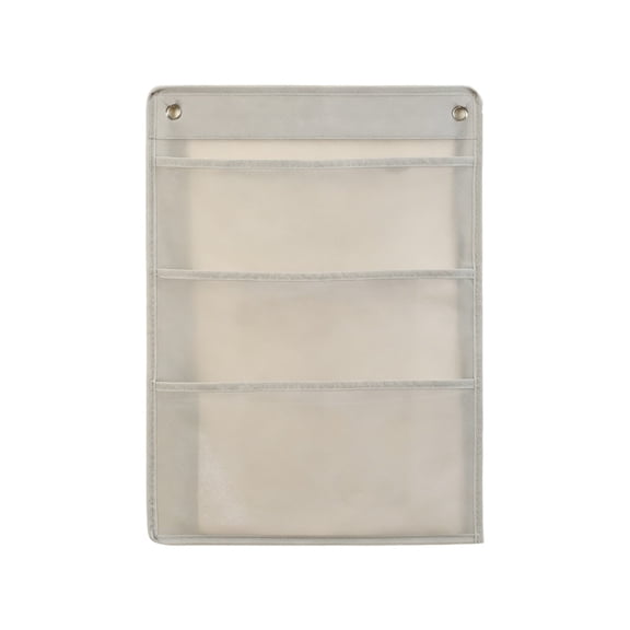 Over The Door File Organizer - Vertical Hanging Storage for Magazines, Documents & Paper, for Office, Classroom & Home Gray
