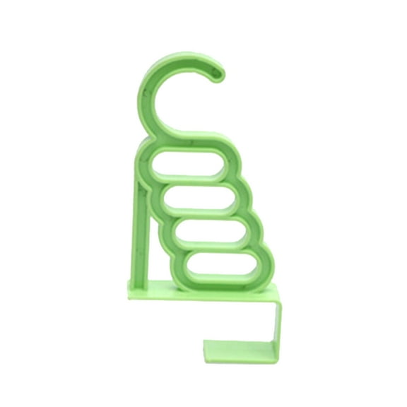 Toyandona Green Door Back Hanger Rack with One Hook and Four Holes for Versatile Hanging
