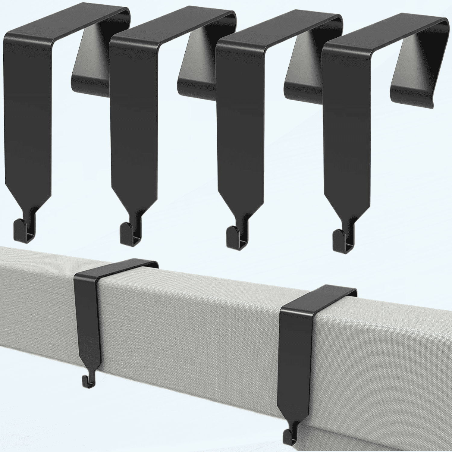 Over The Door Hook Office Cubicle Hangers, Set of 4, Universal