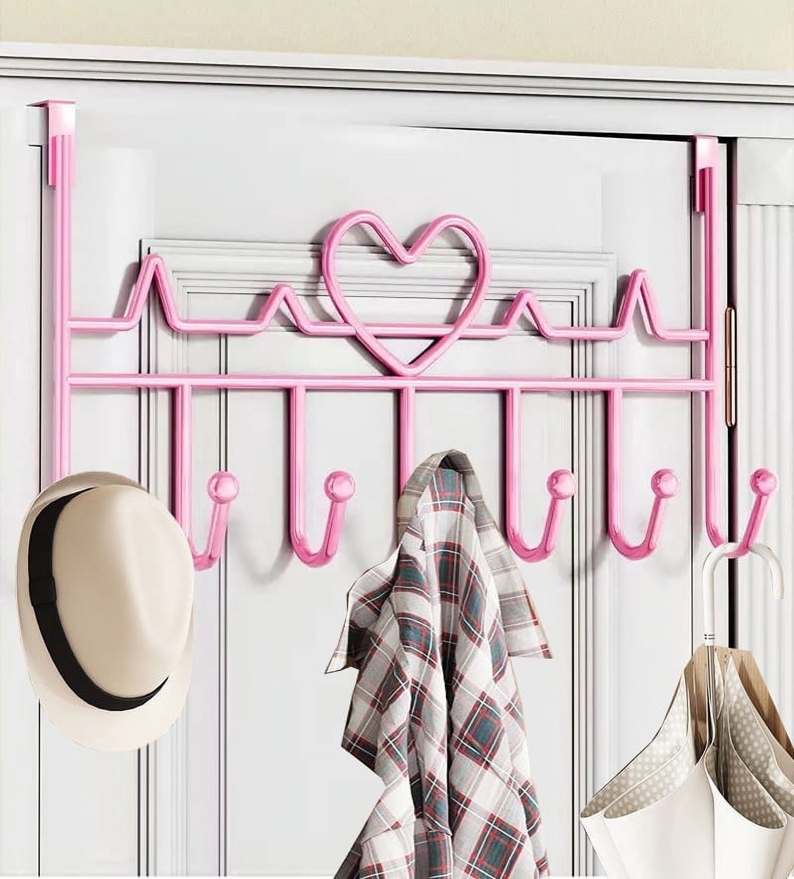 Pink Metal Over Door Hook main image 1