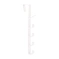 thumbnail image 1 of Over The Door Hooks Plastic Door Hanger Hook for Hanging Towels Clothes Bag Coat Bathroom Kitchen Cabinet Organization White, 1 of 6