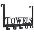 thumbnail image 1 of Over The Door Hooks, Towel Hanger Rack for Bathroom, Over Door Towel Rack, Heavy-duty Towel Hooks, Over The Door Coat Rack, Door Hanger Hooks Suit for Bathroom, Bedroom, Kitchen, 1 of 5
