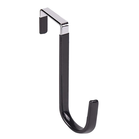 Over The Door Metal Hooks with Plastic Coating 4.9" 1 Pc Heavy Duty Single Towel Robe Rack Wreath Bathroom Shower Hanger