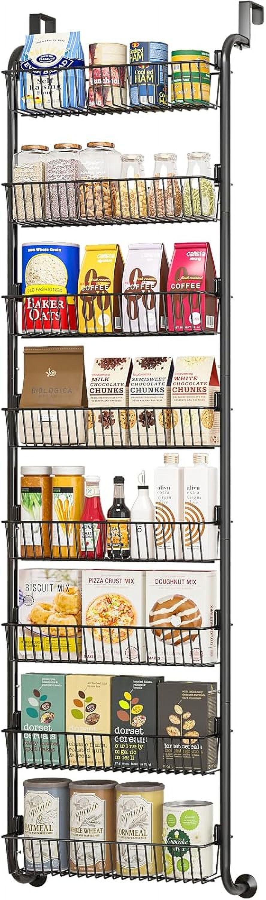 Over The Door Pantry Organizers and Storage, 6-Tier Spice Rack, Home ...
