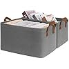 Storage Baskets for Organizing, Fabric Storage Bins for Clothes, Towels, Shoes, Closet Baskets for Bedroom Organizing,
