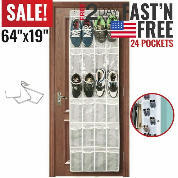 Over The Door Shoe Organizer Rack Hanging Storage Holder Hanger Bag Closet