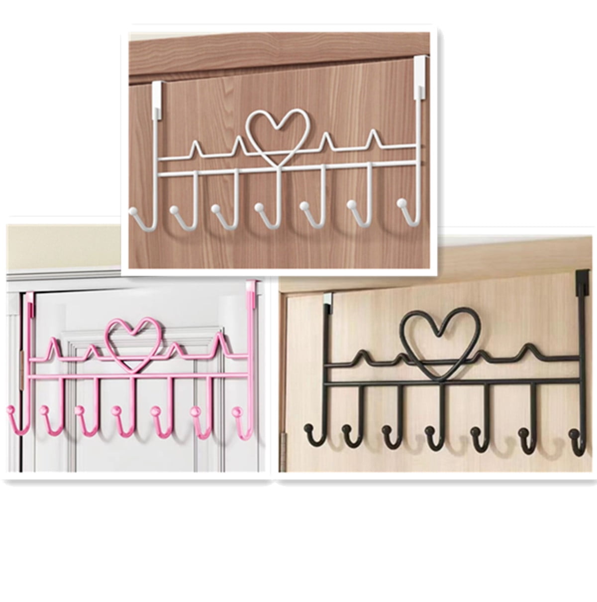 Over The Door Towel Rack, Metal Bath Towel Holder Hanger, Over Door