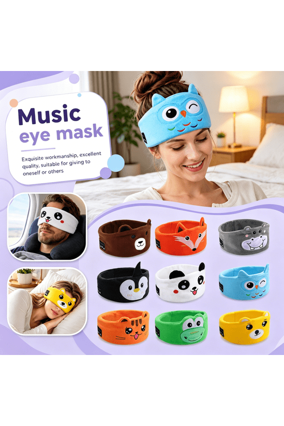Over The Ear Headband Headphones - animals Headphones Volume Limited with Thin Speakers & Super Soft Fleece Headband