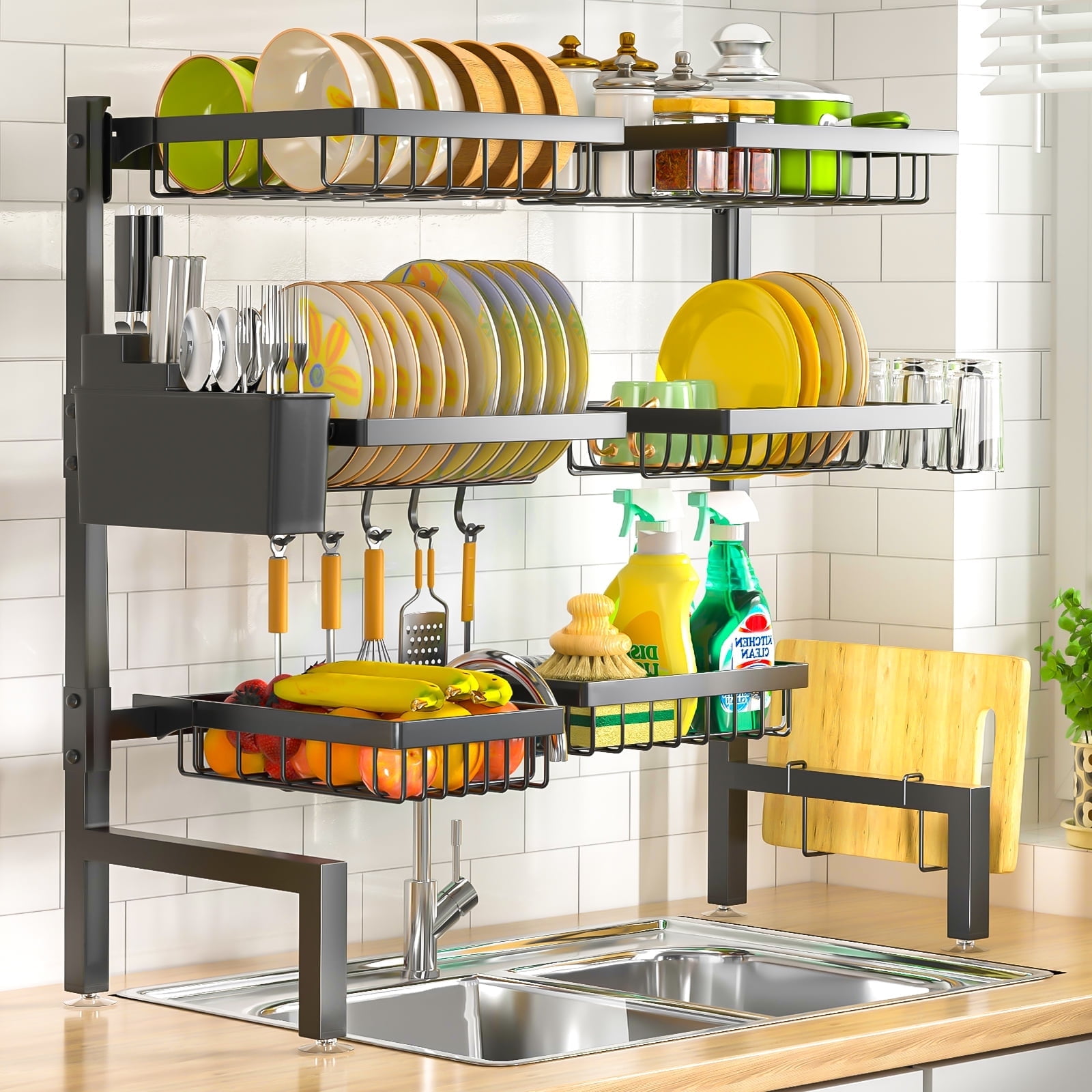 Over The Sink Dish Drying Rack, Expandable Length