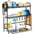 thumbnail image 1 of Over The Sink Dish Drying Rack, 3-Tier Stainless Steel Large Over The Sink Dish Rack with Utensil Holder Dish Drainers for Kitchen Counter, 1 of 7
