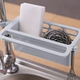 thumbnail image 1 of Over The Sink Dish Drying Rack, Draining Basket with Utensil Holder for Kitchen Counter, Compact for Small Spaces, Collapsible Design, 1 of 6