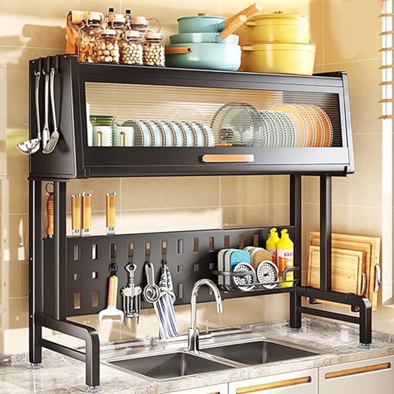 https://i5.walmartimages.com/seo/Over-The-Sink-Dish-Drying-Rack-Length-Adjustable-Large-Capacity-Rack-Utensil-Holder-Space-Saving-Drainers-Organizer-Cover-Kitchen-Counter-Black_90df0c01-795d-4a90-a8bf-fd576d54c250.fb7606843c9d0eb99330704c71124fbd.jpeg