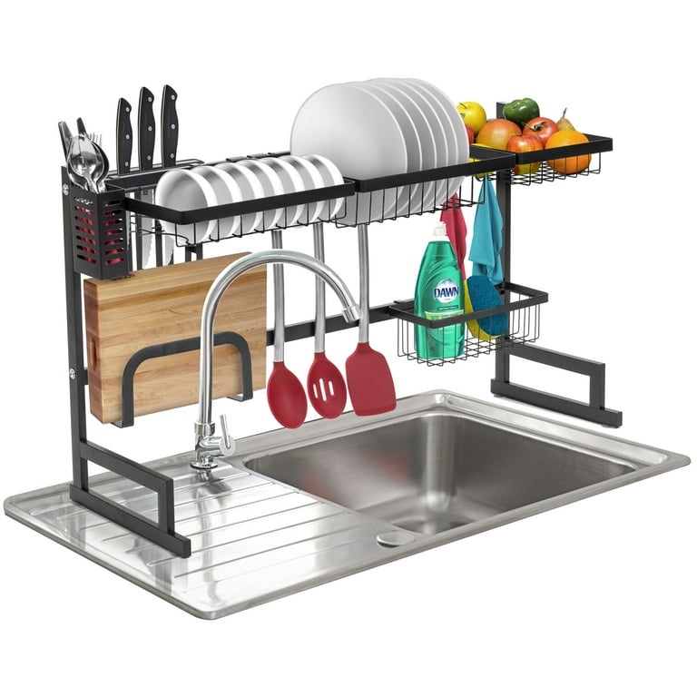 Sorbus Roll-Up Dish Drying Rack | Over The Sink Drying Mat,- Multipurpose