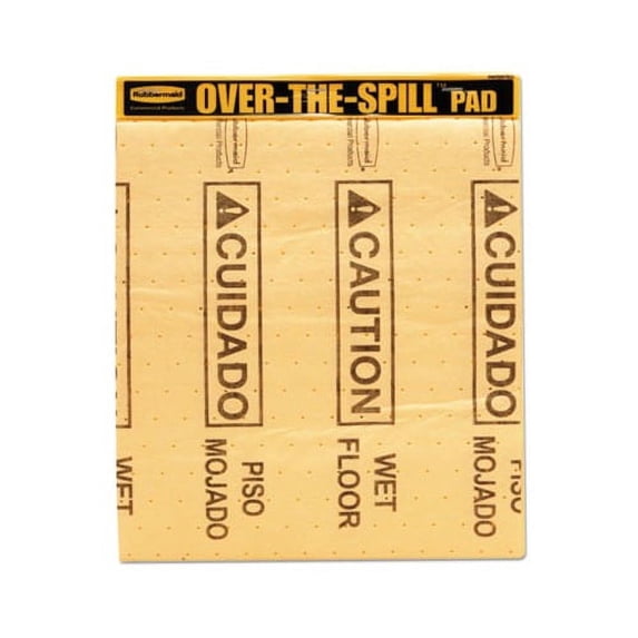Over-The-Spill Pad Tablet with Medium Spill Pads Yellow, 22/Pack