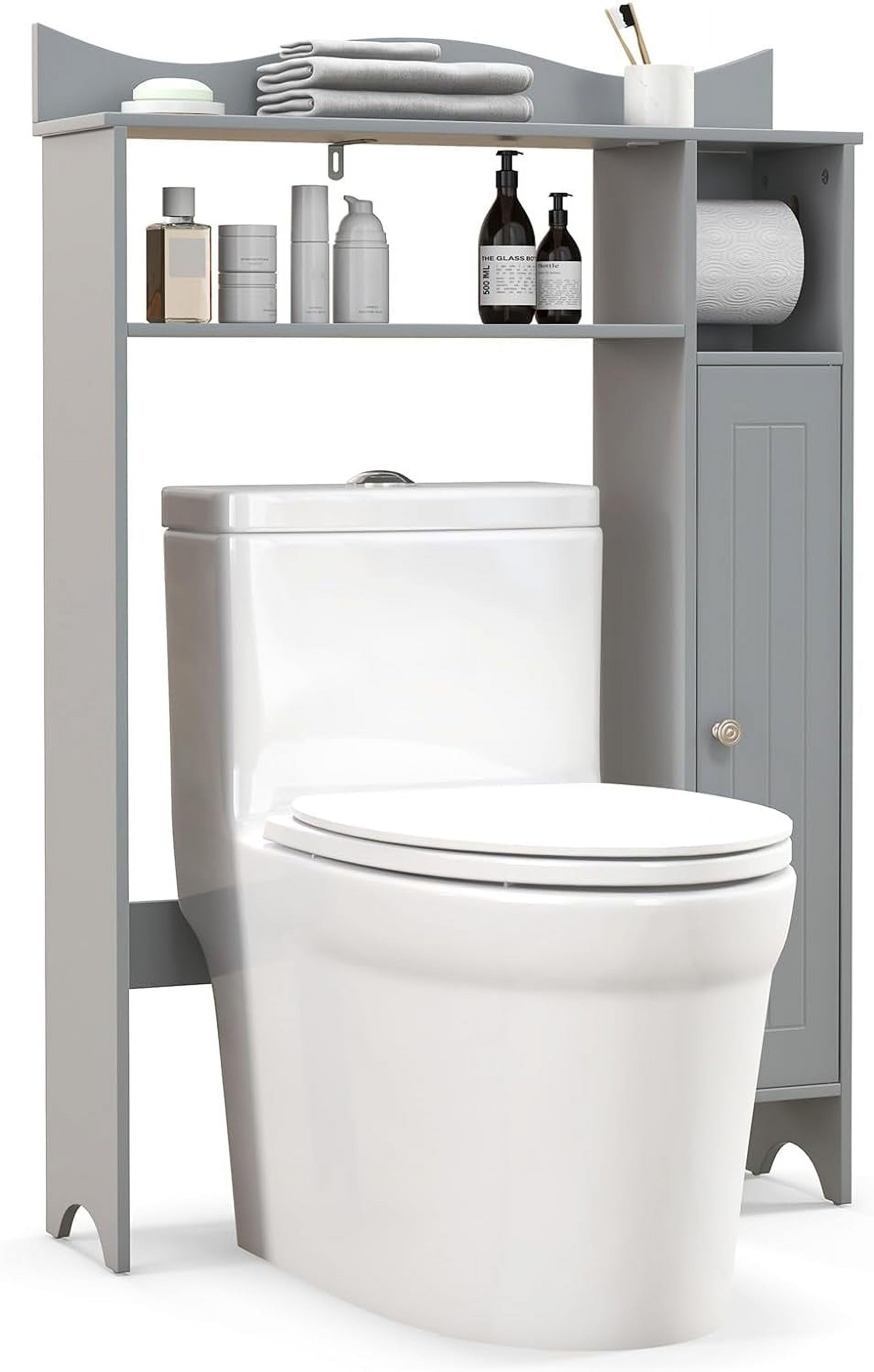 OverTheToilet Bathroom Freestanding Space Saver with 1Door