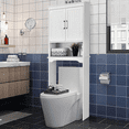 Over The Toilet Bathroom Space Saver with Adjustable Inside and
