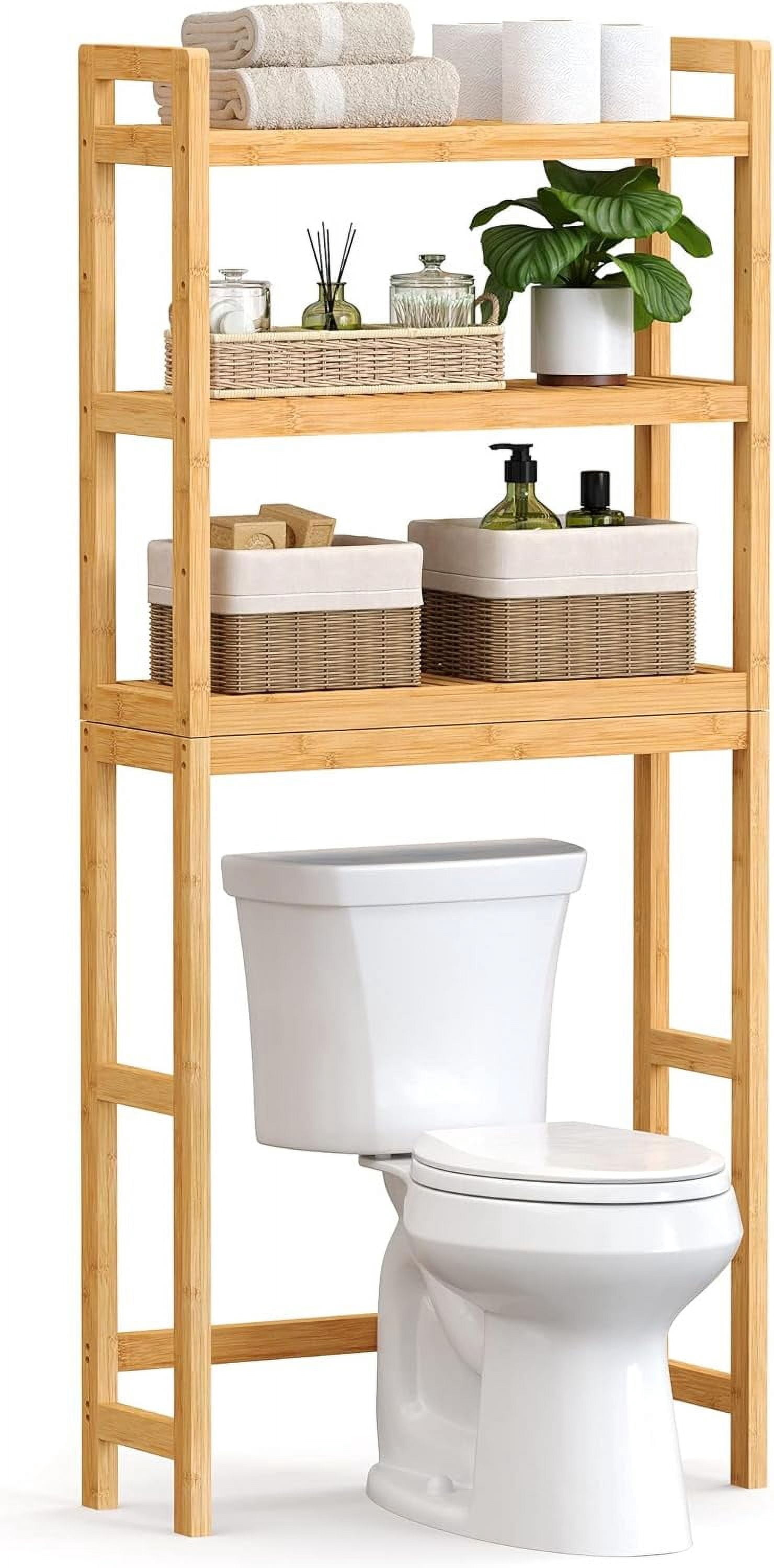 Bamboo Over Toilet Storage