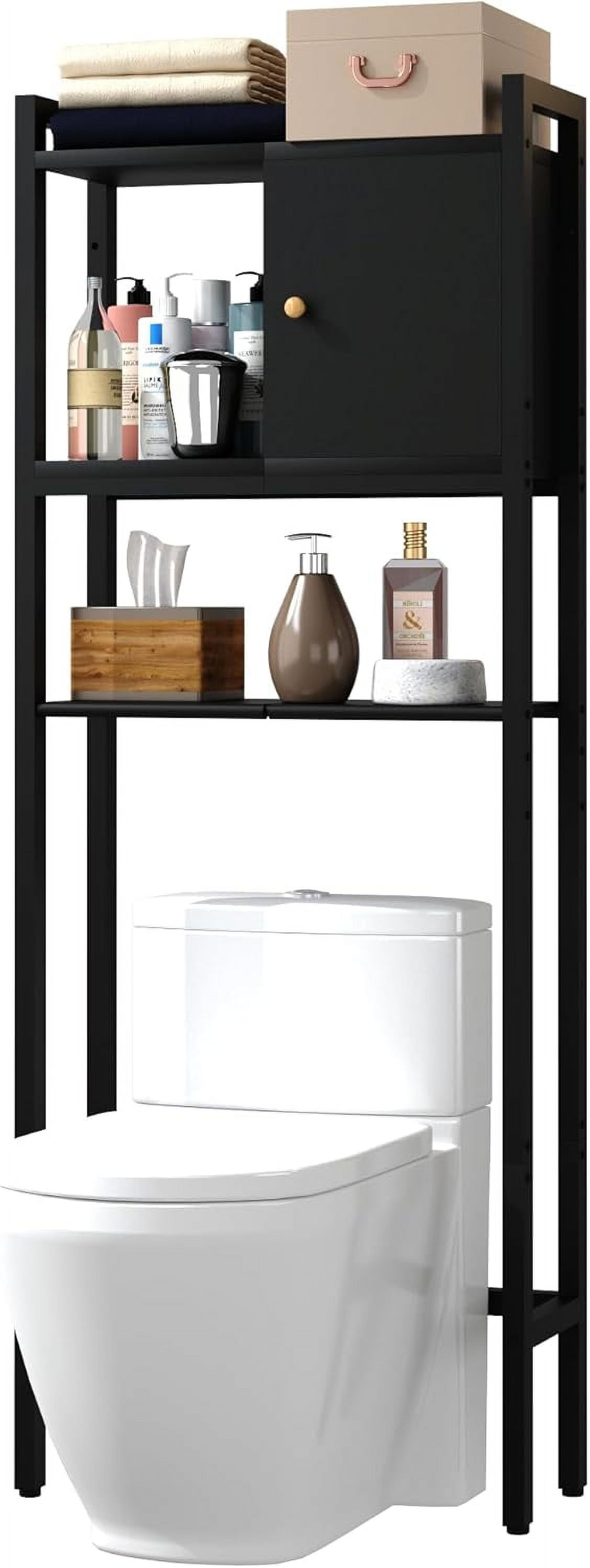 Over-The-Toilet Storage, 3 Tier Bathroom Organizer Shelf, Organizer ...