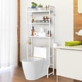 thumbnail image 1 of Over The Toilet Storage 3 Tier Over Toilet Shelf Organizer Freestanding Bathroom Above Toilet Stand Over Toilet Rack, White, 1 of 15