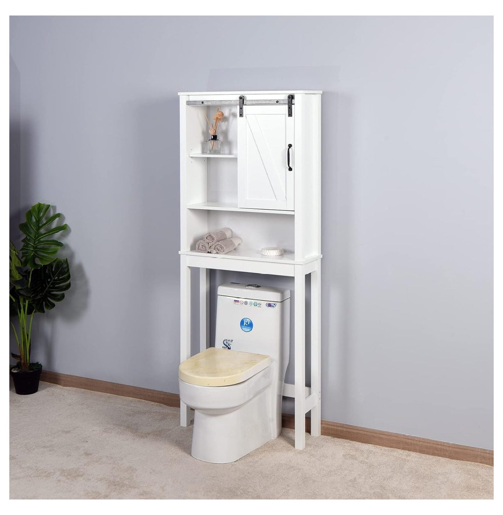Over The Toilet Storage, Over Toilet Bathroom Organizer with 2