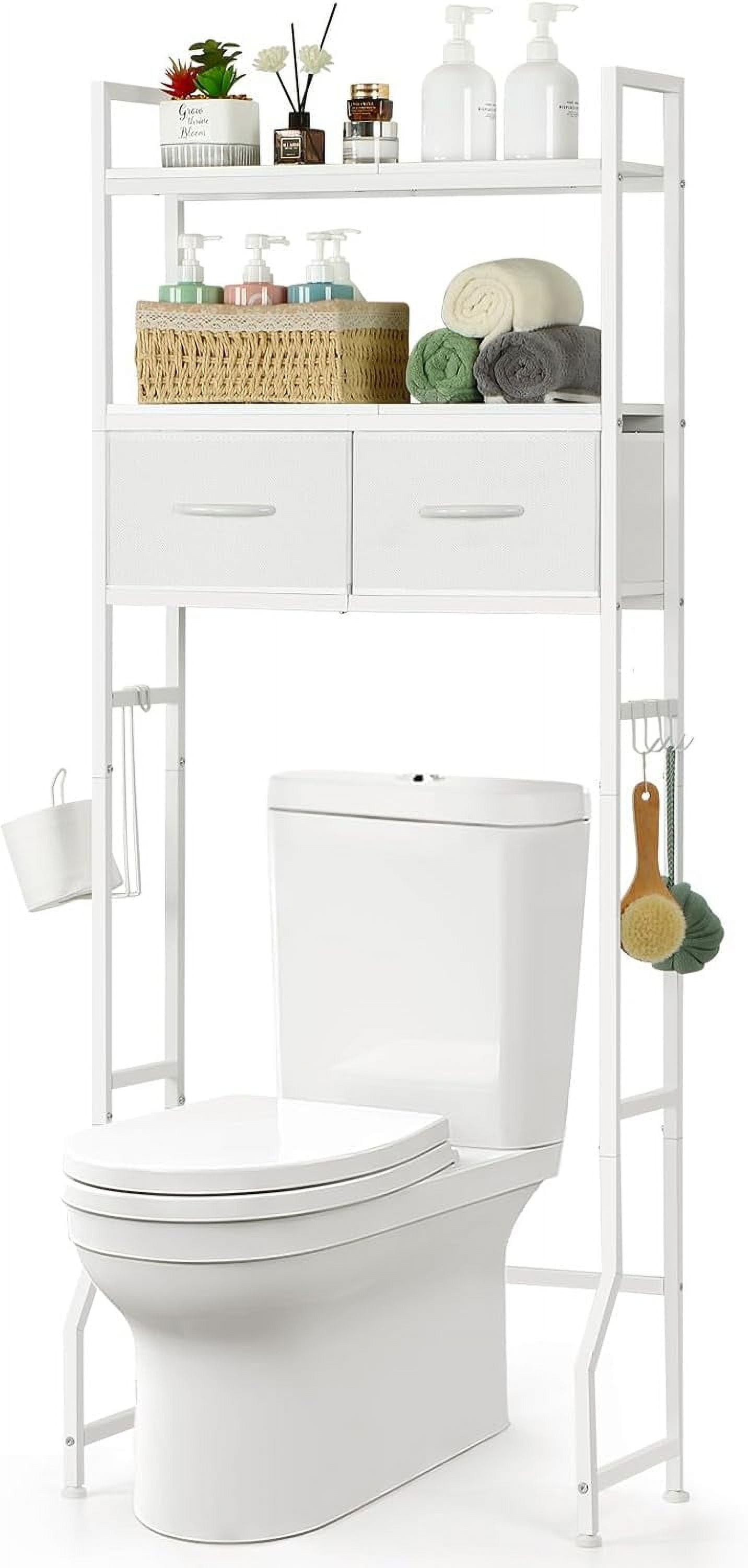 Over The Toilet Storage, Over Toilet Bathroom Organizer with Drawer