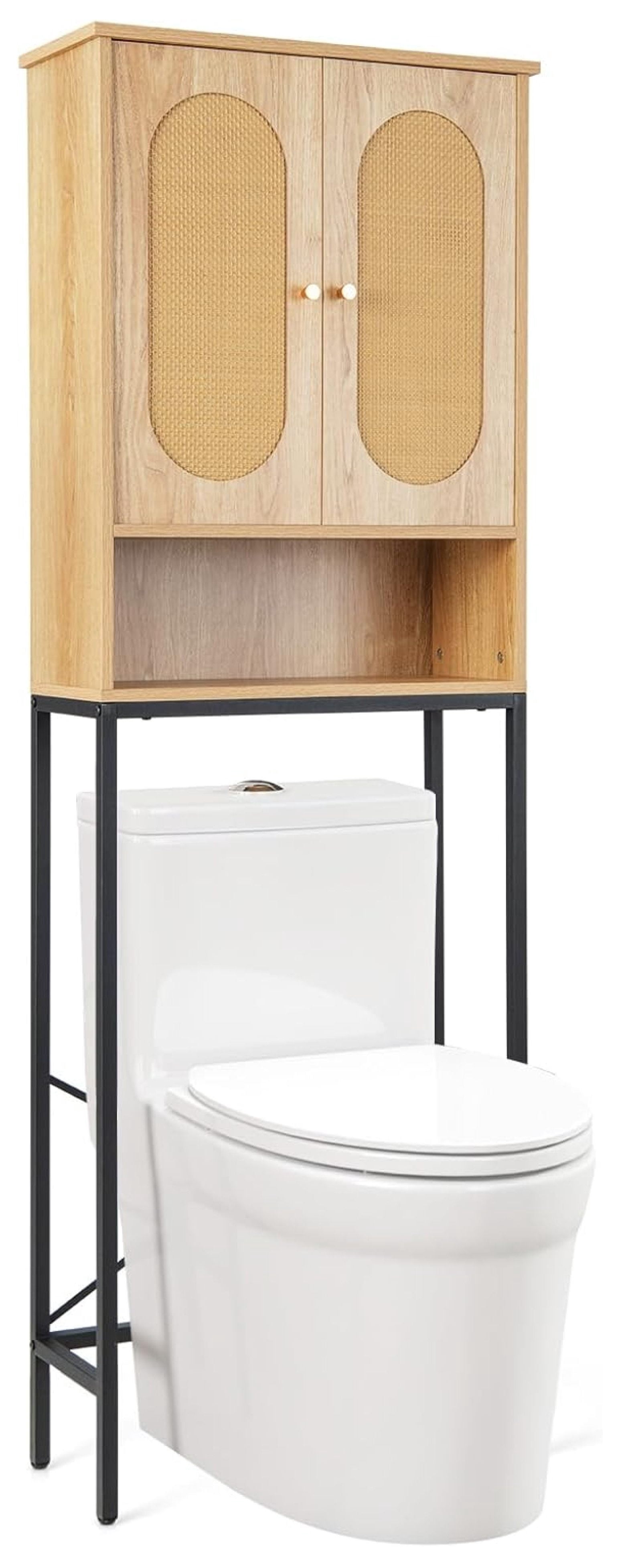 Over The Toilet Storage Cabinet - 69" Over Toilet Bathroom Organizer ...