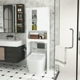 thumbnail image 1 of Over The Toilet Storage Cabinet, Bathroom Shelf Over Toilet, Bathroom Storage Cabinet Organizer,White, 1 of 7