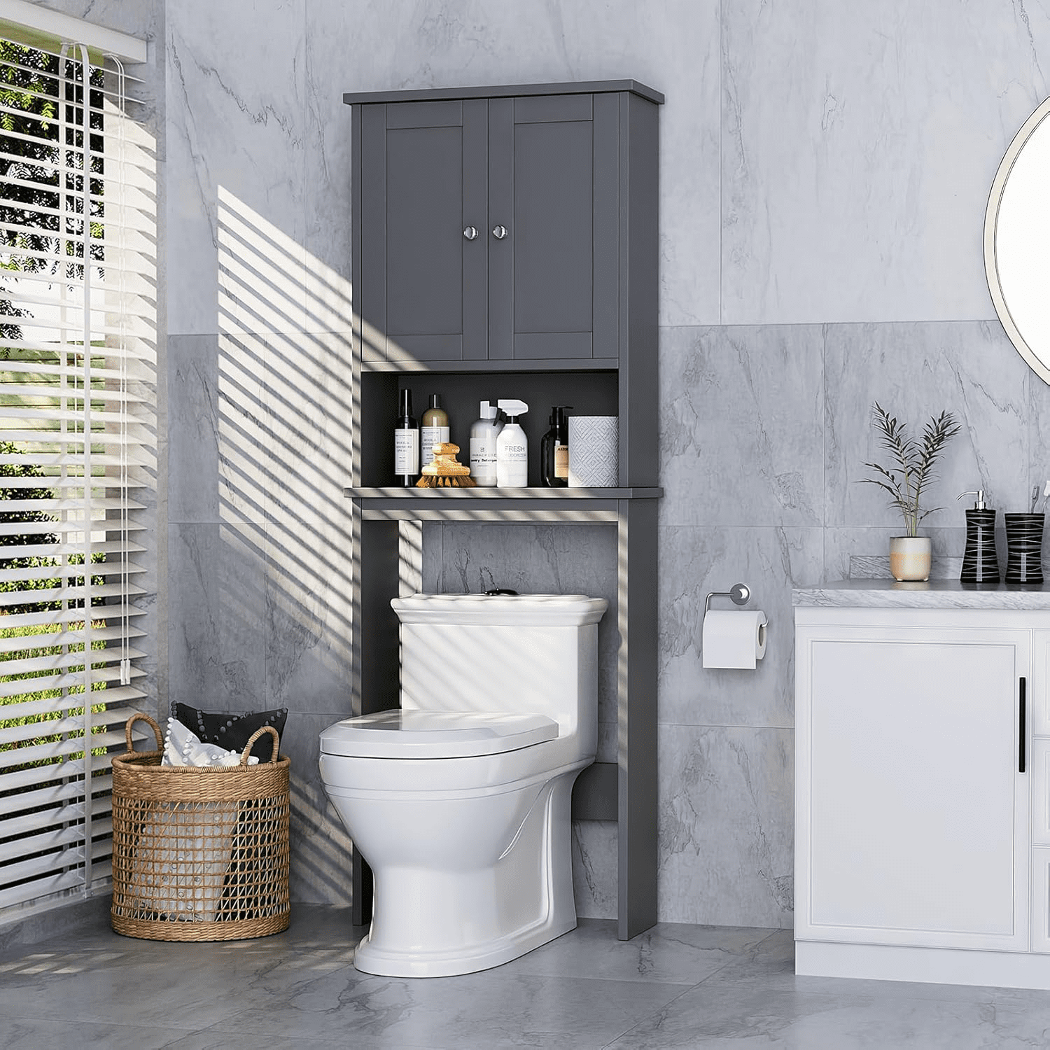 Over The Toilet Storage Cabinet for Bathroom Storage Organizer Over ...