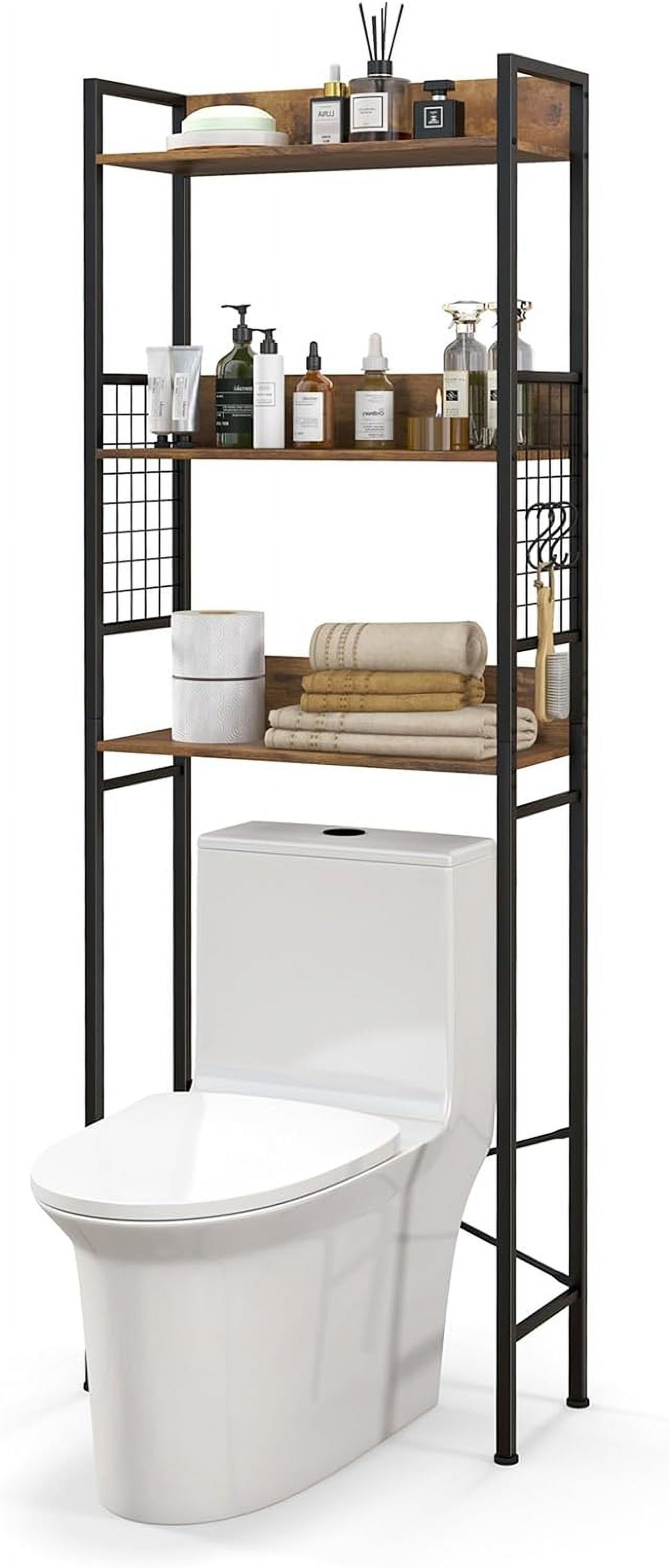 3-Tier Over-The-Toilet Rack, Tall Bathroom Storage Shelf main image 0