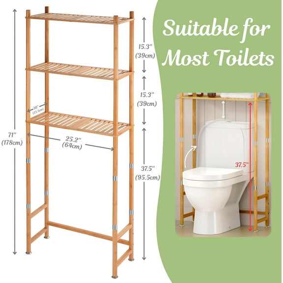 Over The Toilet Storage Shelf