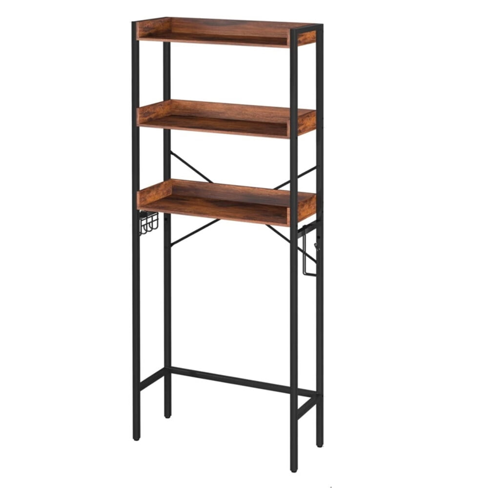 Over The Toilet Storage Shlef, 3 Tier Wooden Bathroom Organizer Shelf ...