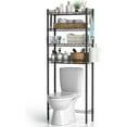 thumbnail image 1 of Over Toilet Bathroom Organizer, 4-Tier Over The Toilet Storage Shelf Bathroom Shelves, Above Toilet Storage Rack Bathroom Space Saver, Black, 1 of 8