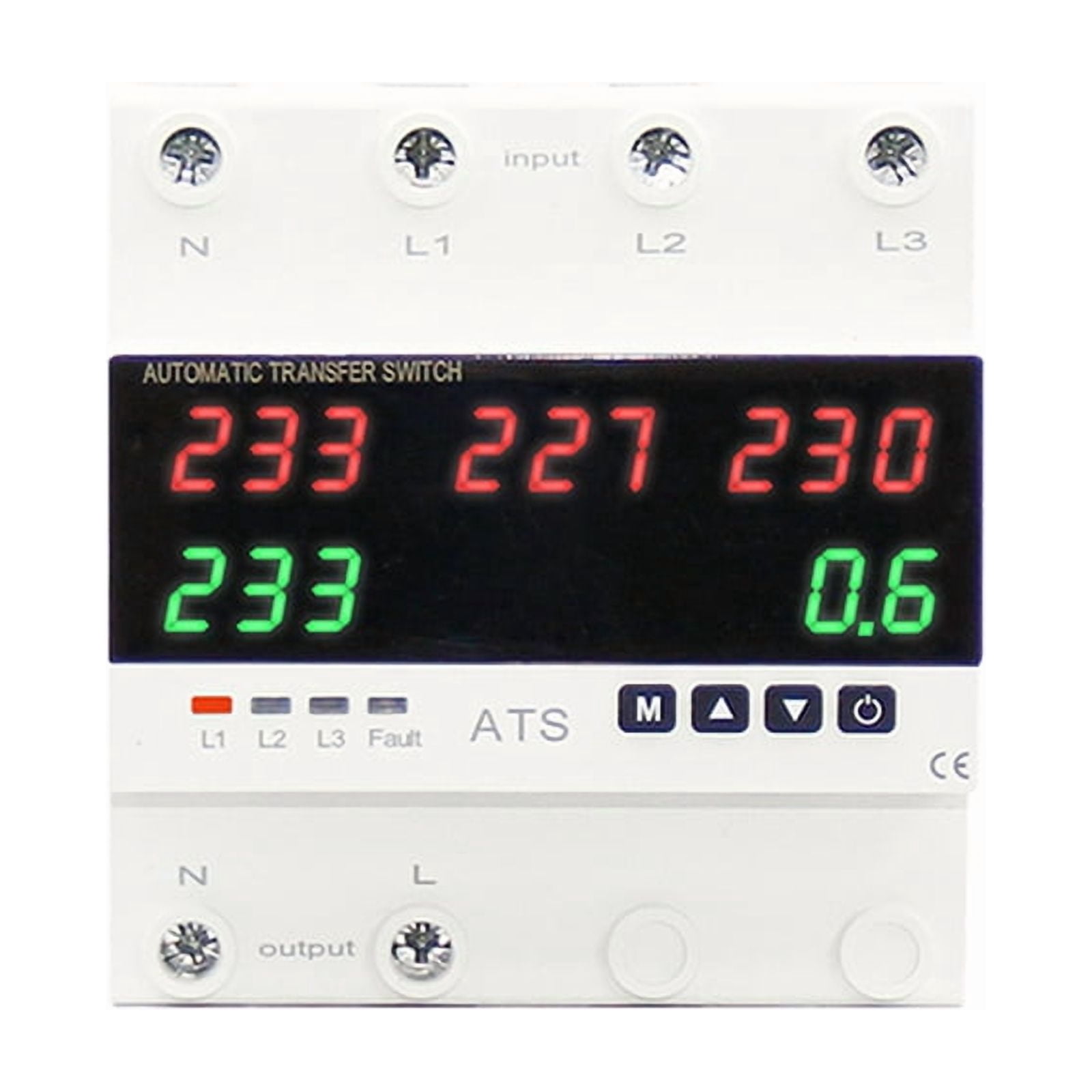 Over Current Number Over Under Voltage Protector ATS Automatic Transfer Switch Phase ...
