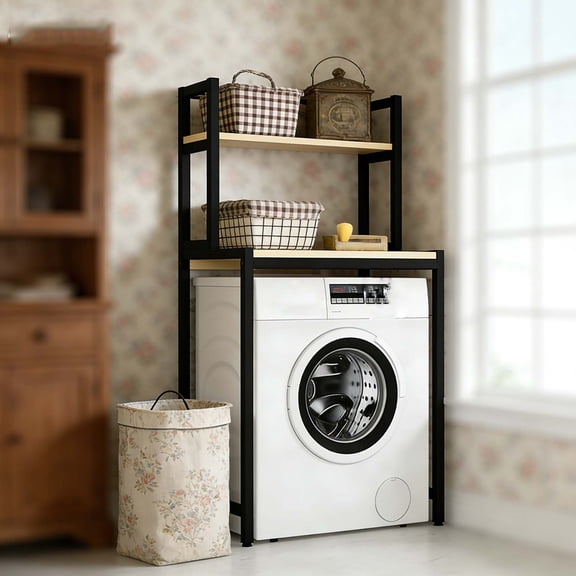 Over Washer and Dryer Shelves | Multi-Functional Over The Washer and Dryer Storage Shelf for Laundry Room/Bathroom