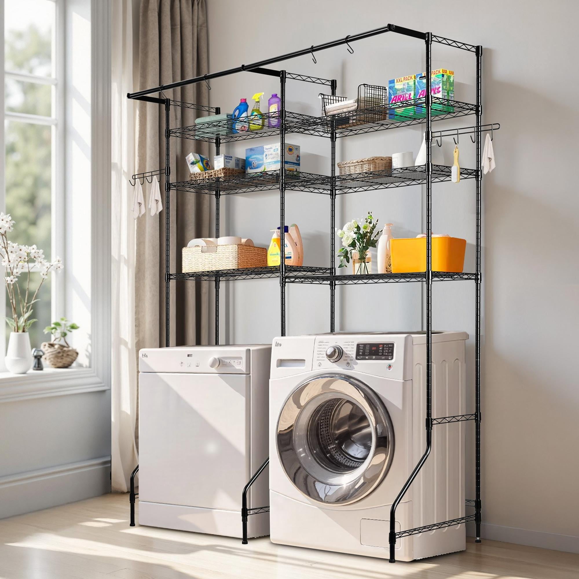 洗濯洗剤 Washing Machine Storage Rack Over Washing Machine Storage Racks for Laundry