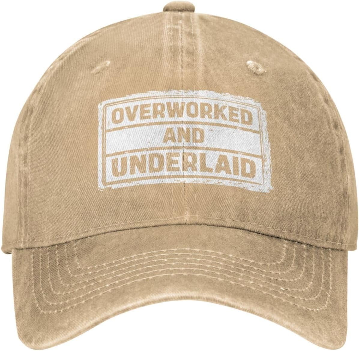 Over-Worked and Underlaid Hat Over-Worked & Underlaid Hat Funny Fashion ...