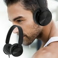 thumbnail image 1 of Over-ear Gaming Headset, Hwkond Headset With Microphone Wired Headset, Subwoofer Wire-controlled Call, Mobile Phone Computer Universal Headset Intelligent Noise Reduction,Black, 1 of 9