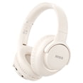 thumbnail image 1 of KVIDIO Wireless over-Ear Headphones, Bass HiFi Stereo Wireless Headphones with Microphone, Noise Isolation, Ultra-Long Running Time, Foldable Bluetooth Headphones for Computer Laptop Mobile, Beige, 1 of 10