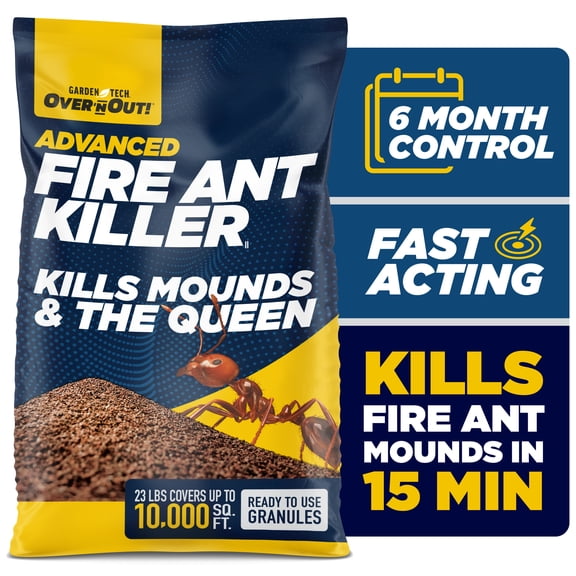 Over 'n Out Advanced 6 Month Control Fire Ant Killer Granules, 23 lb.