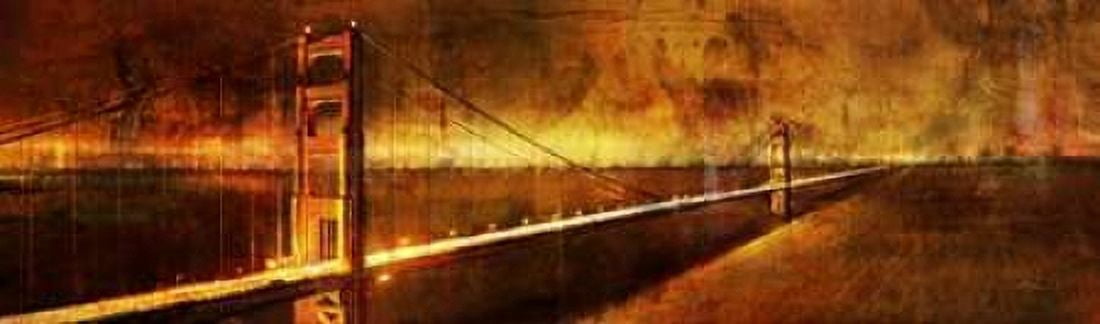 Over the Bay Canvas Art - Ken Roko (8 x 24)