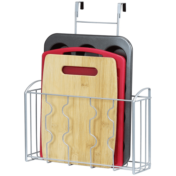 Over the Cabinet Door Organizer Holder Multi-Purpose Hanging Rack,1 * storage rack,As Shown