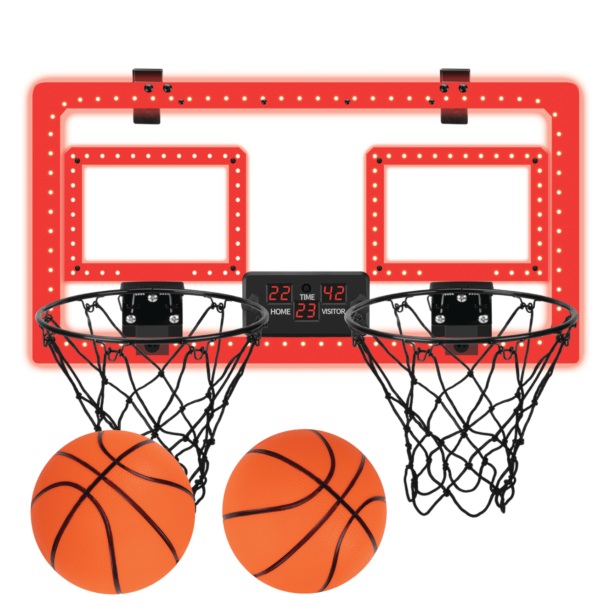 Over-the-Door Basketball Dual Hoop, Indoor Sports Game, Plastic, for All Ages, by MinnARK