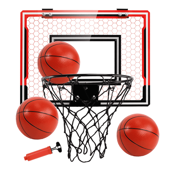 SaveJoy Over The Door Mini Basketball Hoop, Indoor Basketball Hoop for Kids Toddlers Age 2-4-8