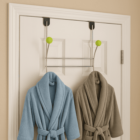 Over the Door Coat Rack Clothes Holder (6809)